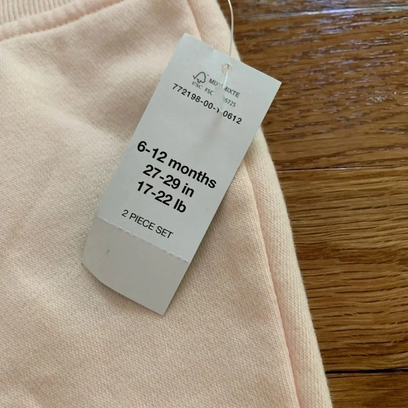 Baby Gap First Favorites Light Pink Sweatpants Size 6-12 Months NWT - Picture 4 of 4